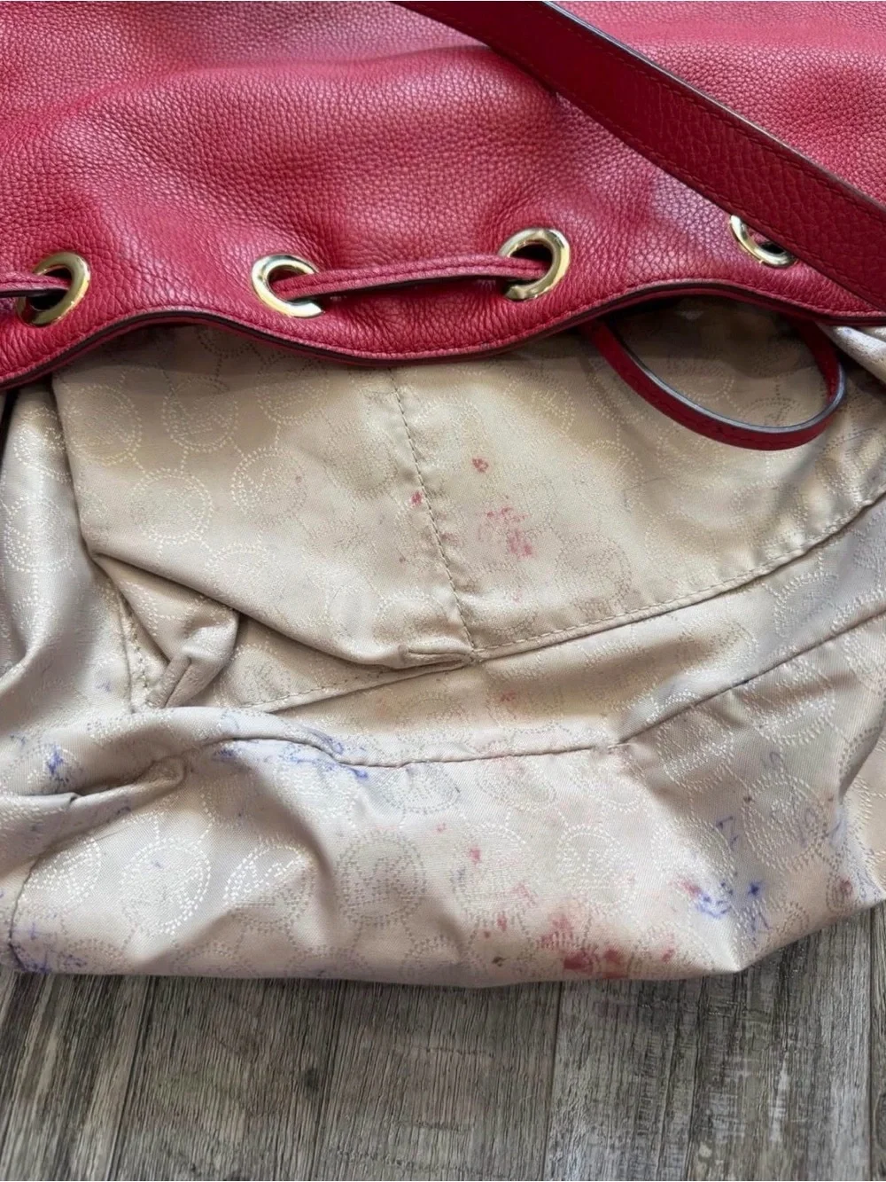 Red Michael Kors Bag